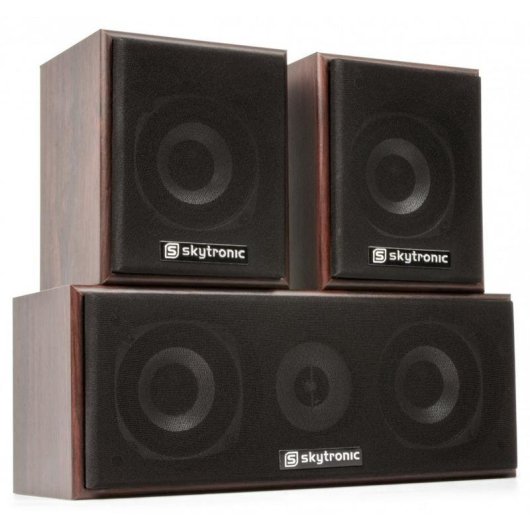 Fenton HF5W Home Cinema 5.0 335W RMS Pasivo Montable en Pared Marrón Nogal
