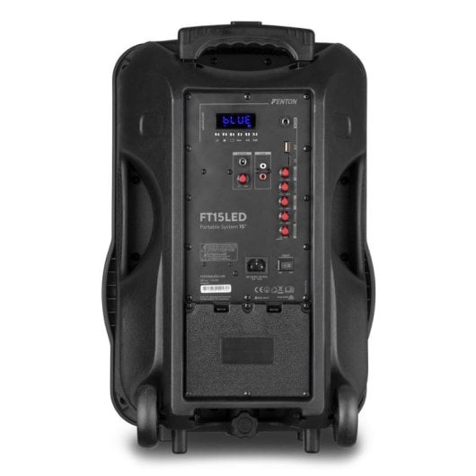 Altavoces Fenton Altavoz de chão Bluetooth 800W com luzes LED e microfone