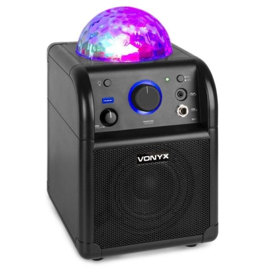 Altavoces Vonyx Karaoke Inalámbricos y alámbricos 50W con Bluetooth y luces LED