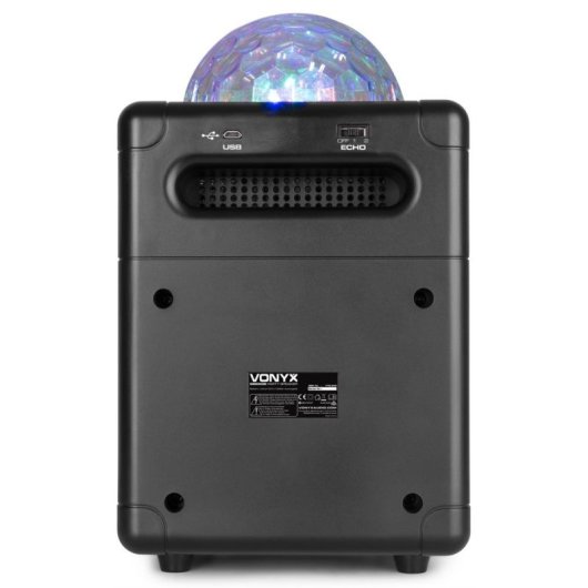 Altavoces Vonyx Karaoke Inalámbricos y alámbricos 50W con Bluetooth y luces LED