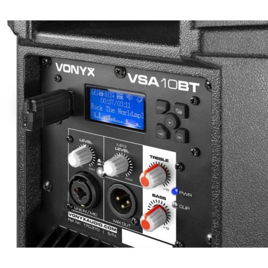Altavoces Vonyx Activos 2 vías con Bluetooth 500W mando a distancia