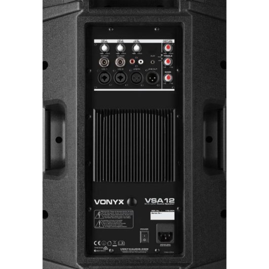Altavoces Vonyx 2 vías cableados 800W ABS biamplificados uso DJ y escenario