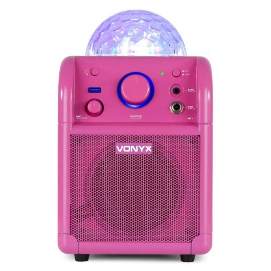Altavoces Vonyx Karaoke Inalámbricos y cableados 60W con luces LED RGB y micrófono
