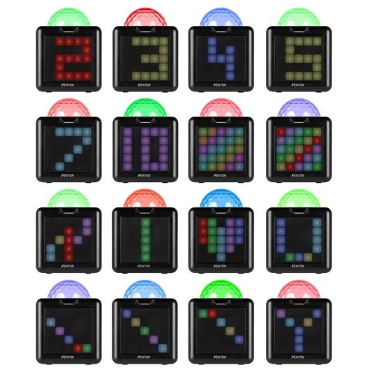 Altavoces Fenton Karaoke Portátil Bluetooth 15W con luces LED y 2 micrófonos