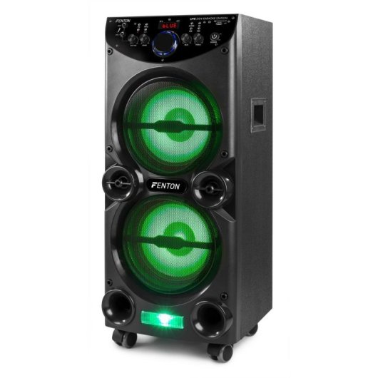 Haut-parleurs Fenton Karaoke Bluetooth 400W avec effets LED et 2 micros