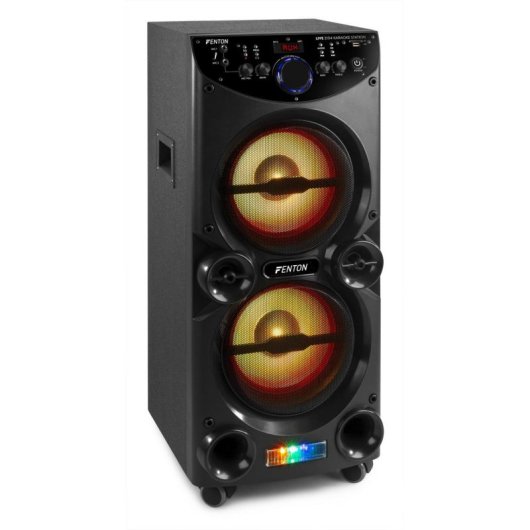 Haut-parleurs Fenton Karaoke Bluetooth 400W avec effets LED et 2 micros