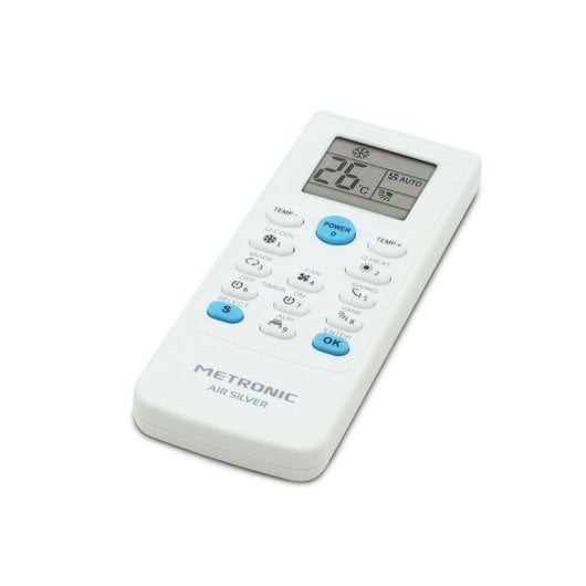 Fernbedienung Metronic 495348 Universal Klimaanlage LCD Display Weiß