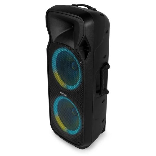 Altavoces Fenton Karaoke Bluetooth 1400W portátiles con LED y dos micrófonos
