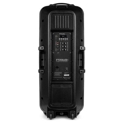 Altavoces Fenton Karaoke Bluetooth 1400W portátiles con LED y dos micrófonos