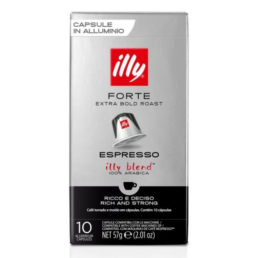 Capsule de café Illy Forte 100 pour cent Arabica Compatible Nespresso