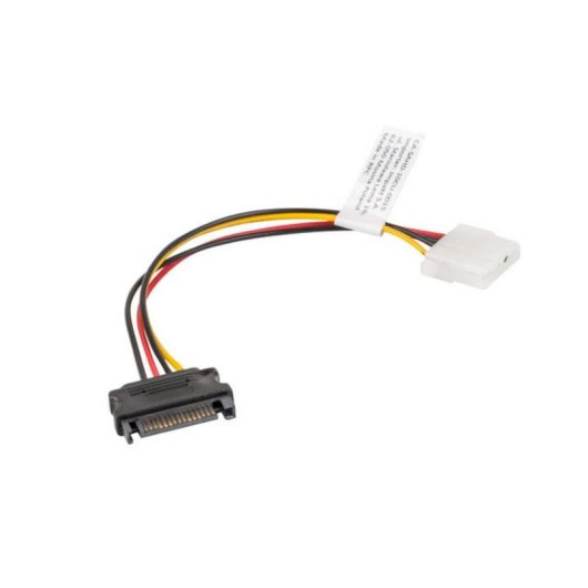 Câble SATA Lanberg CA-SAHD-10CU-0015 0,15 m Molex 4-pin vers SATA 15-pin