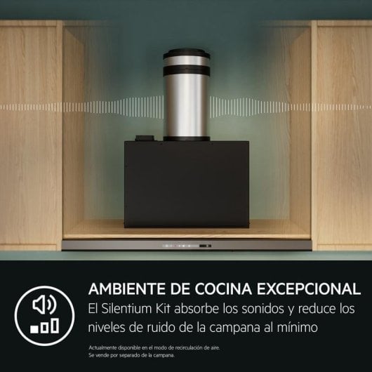 Kaminhauben-Zubehör AEG M8CKSL28 Wanddurchführung Schalldämmung, Edelstahl, Schwarz