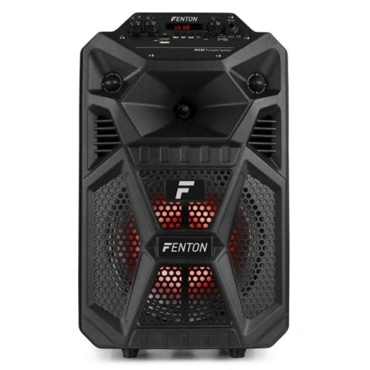 Altavoces Fenton Karaoke Portátil Bluetooth 50W com luzes LED e controlo remoto