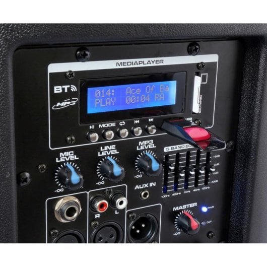 Haut-parleurs Vonyx Système PA Portable Bluetooth 1000W avec micros UHF