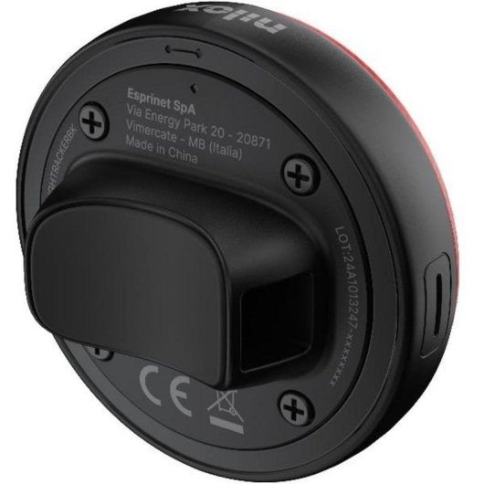 Luz de bicicleta Nilox NXLIGHTRACKERBK localizable IPX7 negra roja