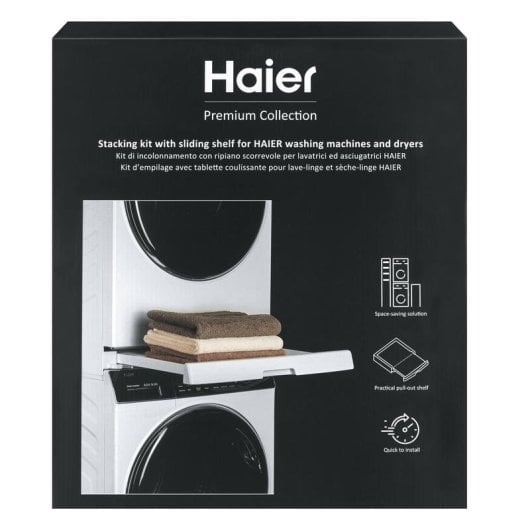 Kit de Empilhamento Haier HASTKU10 com Prateleira Deslizante 12kg Branco