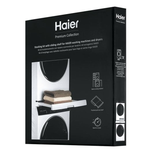 Kit de Empilhamento Haier HASTKU10 com Prateleira Deslizante 12kg Branco