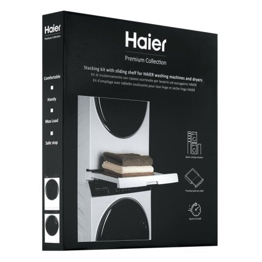Kit de Empilhamento Haier HASTKU10 com Prateleira Deslizante 12kg Branco