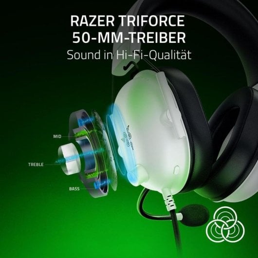 Auriculares Razer BlackShark V2 X con cable Jack 3.5 mm Gaming Cancelación de Ruido Blancos