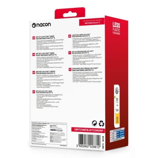 Grip para mando NACON SWITCHNEWJOYCONGRIP Nintendo Switch 2 multicolor antideslizante
