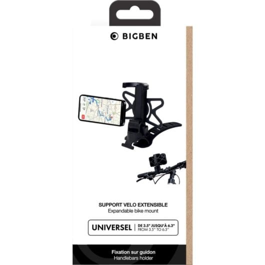 Fahrrad Handyhalterung Bigben BIKEHOLDERSILICONB Silikon Schwarz Universal