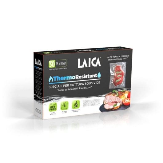 Sac sous vide LAICA TR1000 25x30 cm Résistants Haute Température 30 unités