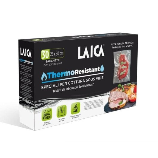 Sac sous vide LAICA TR1000 25x30 cm Résistants Haute Température 30 unités
