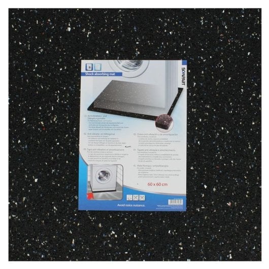 Almofada Antivibração Scanpart 0140120002 60x60cm Borracha Preto