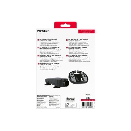 Volant NACON NA028232 pliable ventouses Nintendo Switch 2 noir