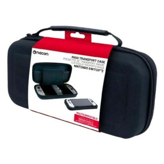 Funda rígida portátil NACON NA028157 para Nintendo Switch y Switch 2 negra
