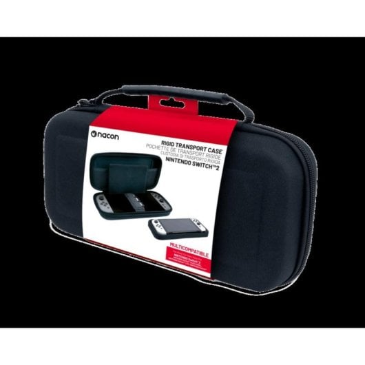 Funda rígida portátil NACON NA028157 para Nintendo Switch y Switch 2 negra