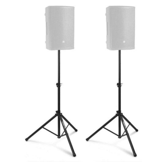 Support d'enceinte Vonyx LS01K Kit Trépied Réglable 30 kg Acier Sac Inclus