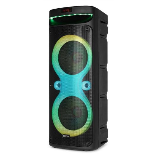 Altavoces Fenton Fiesta Bluetooth 240 W con micrófono y LED multicolor