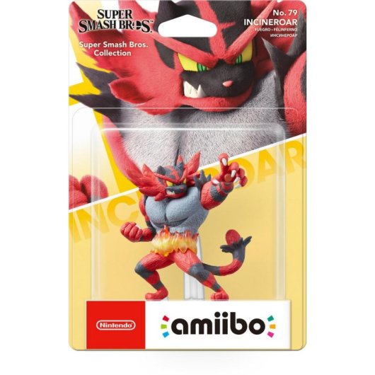 Figura Nintendo Amiibo Incineroar Multicolor para videoconsolas