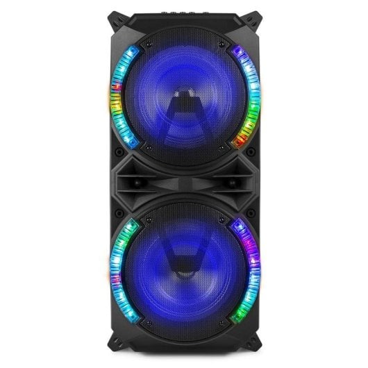 Altavoces Fenton Karaoke Bluetooth 900W con control remoto y LEDs RGB