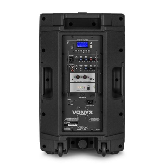 Altavoces Vonyx Portátiles Bluetooth 800W con micrófonos y batería