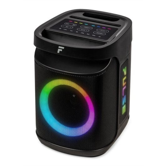 Altavoces Fenton Party Speaker Bluetooth 60W com microfone, luz LED, IPX4