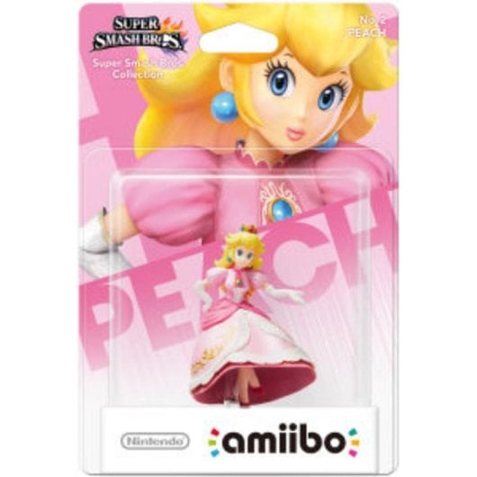 Figure amiibo Nintendo Peach No.2 Multicolore fonctionnalités NFC Super Smash Bros.