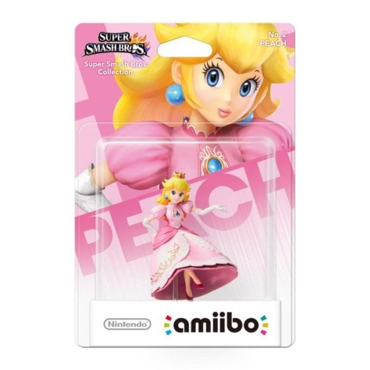 Figure amiibo Nintendo Peach No.2 Multicolore fonctionnalités NFC Super Smash Bros.