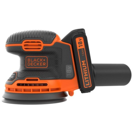 Lijadora Black & Decker BDCROS18 18V 1.5Ah Lithium 12000RPM Koffer