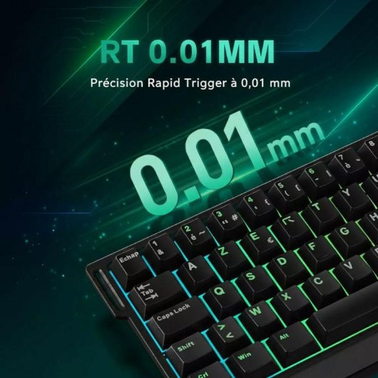 Clavier REKT Shogun 68 magnétique compact AZERTY FR avec RGB et Gateron Jade