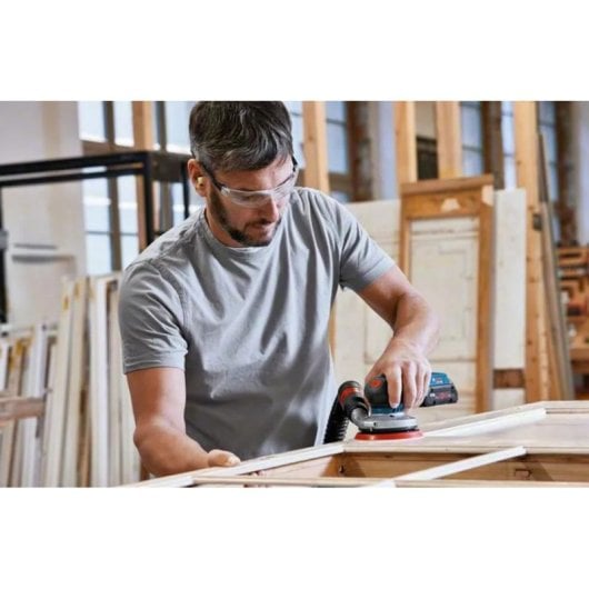 Lijadora Bosch Profesional GEX 18V-125 sans fil poignée softgrip 125 mm