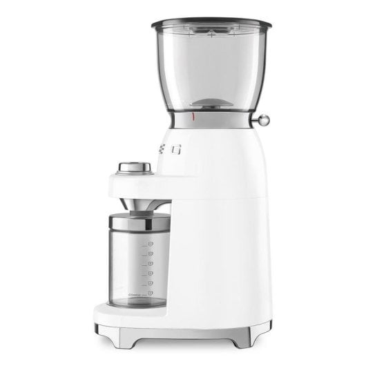 Moulin à café SMEG CGF11WHEU Blanc Inox 350g 30 réglages 150W