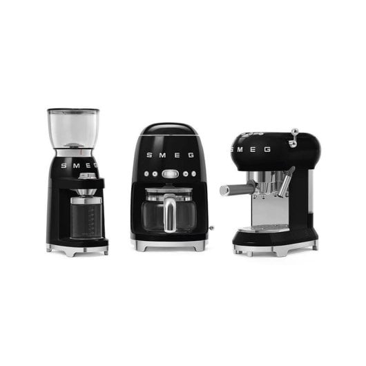 Kaffeemühle SMEG CGF11BLEU 350g 30 Mahlgrade Edelstahl Schwarz