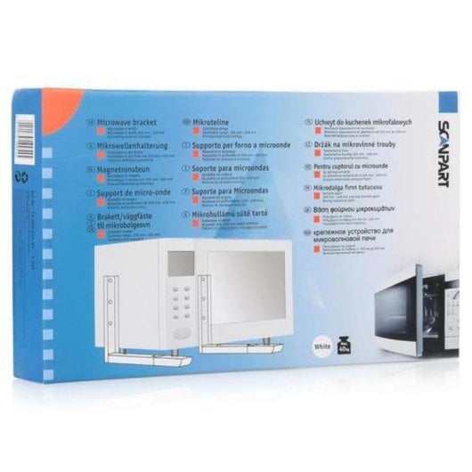 Suporte Micro-ondas SCANPART 73.000.055.10 Universal 40 kg Branco Metal