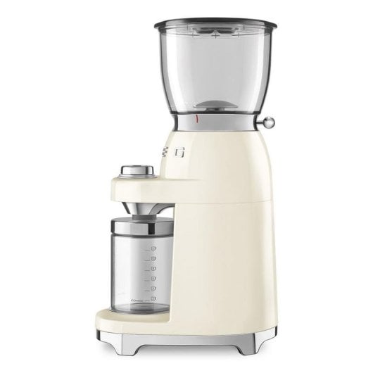 Kaffeemühle SMEG CGF11CREU Edelstahl Kegelmahlwerk 350 g Creme