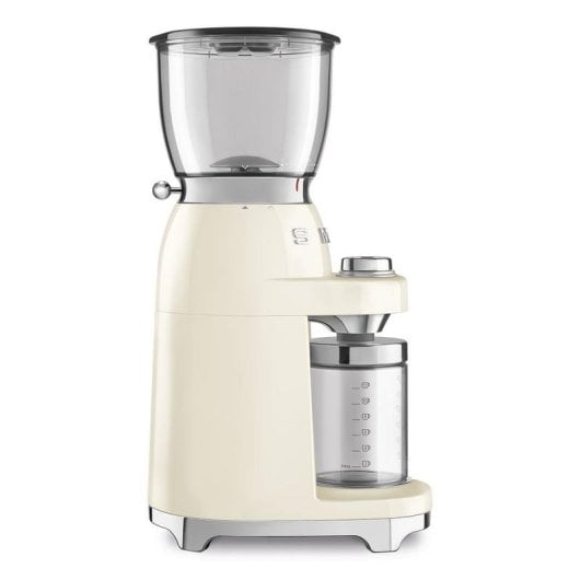 Kaffeemühle SMEG CGF11CREU Edelstahl Kegelmahlwerk 350 g Creme