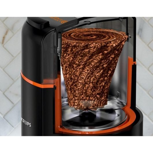 Kaffeemühle KRUPS Silent Vortex GX3328 90 g Edelstahlklingen Schwarz 175 W
