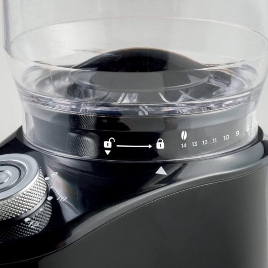 Moulin à café ARIETE 3023/00 broyeur conique inox capacité 200g noir