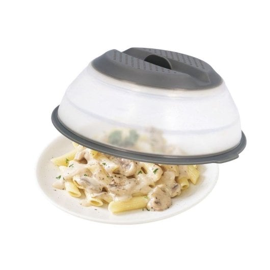 Cubrealimentos JATA HACC4530 Cinza e Branco Plegável Para Micro-ondas 26 cm